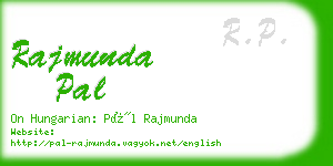 rajmunda pal business card
